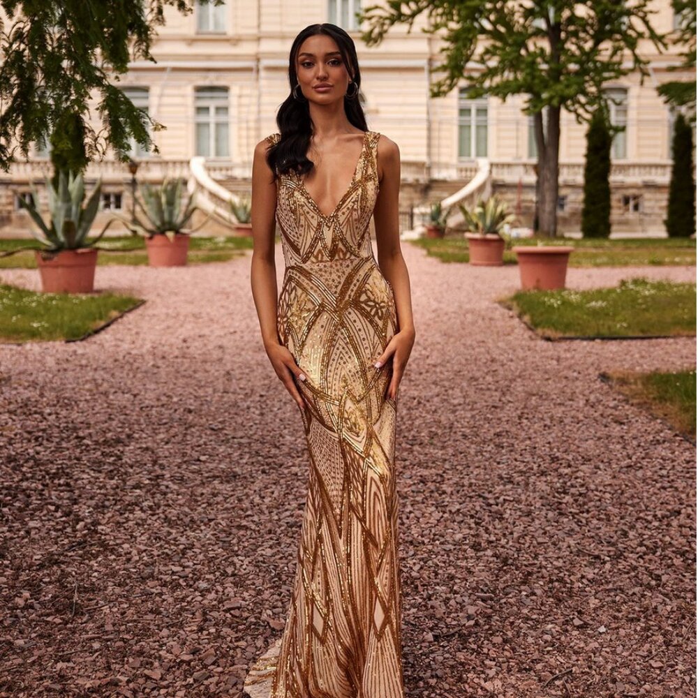 Alamour Gold Luan Dress